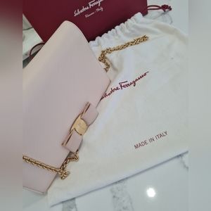 salvatore ferragamo Vera crossbody wallet on a chain bag